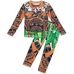 Pijamas Talla 24 Meses Lito Angels Disfraz de Vaiana Maui para Bebé Niños, Ropa Casual Sudadera y Pantalón Pijamas Dos Piezas, Talla 18-24 Meses, B