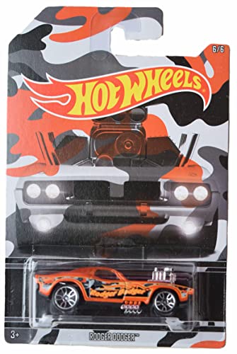 Hot Wheels Rodger Dodger, coche naranja, escala 1:64 miniatura 1