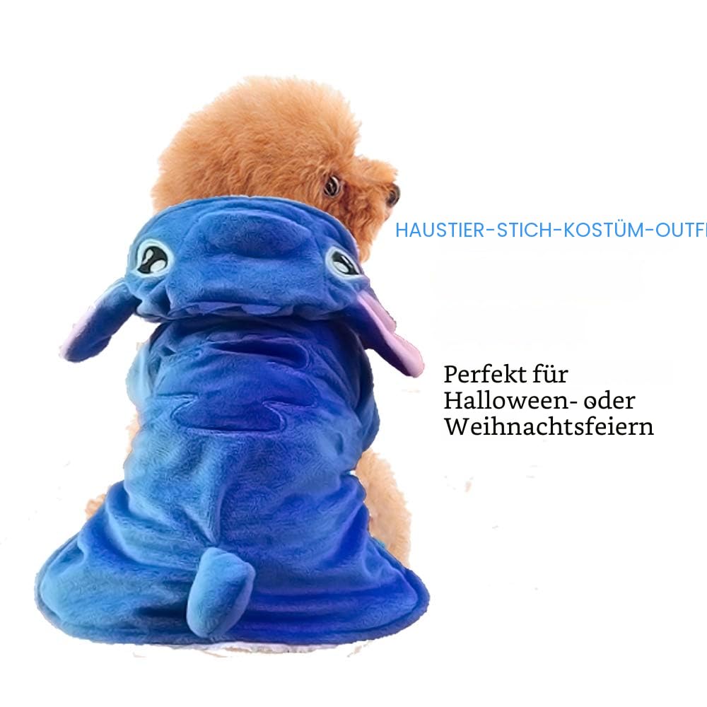 Gimilife Hundekostüm, Hunde-Kapuzenpullover, Halloween-Kostüm, Haustier-Weihnachts-Pyjama-Outfit, Haustiermantel, Cartoon-Kostüme für kleine, mittelgroße und große Hunde und Katzen für Halloween