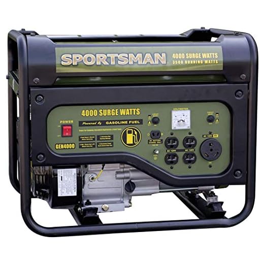 Sportsman 4,000 Watt Gasoline Powered Portable Generator with RV Outlet (RENEWED)