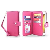 Gear Beast Flip Cover Dual Folio Case fits iPhone 8 Plus / 7 Plus Wallet Case Slim Protective PU Leather Case 7 Slot Card Holder Including ID Holder 2 Inner Pockets Stand Feature Wristlet