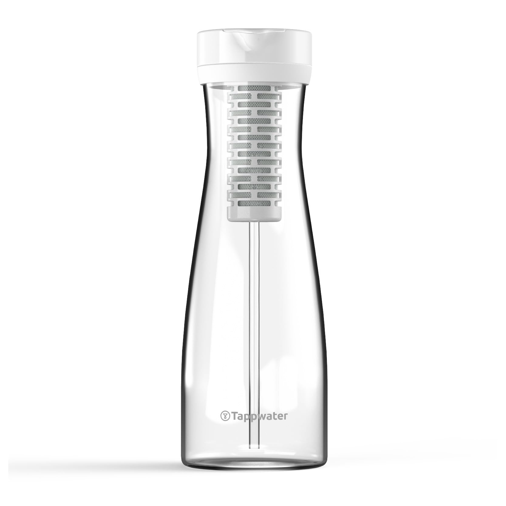 Tappwater PitcherPro SMR Jarra Filtradora de Agua Premium - jarra agua cristal 1,45L, filtración instantánea y con minerales esenciales añadidos, Elimina Cal y +60 Sustancias, Diseño Elegante