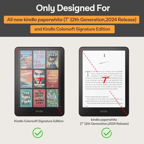 CoBak Pacote com 3 protetores de tela fosco antirreflexo para Kindle Paperwhite 12ª geração 2024 e K