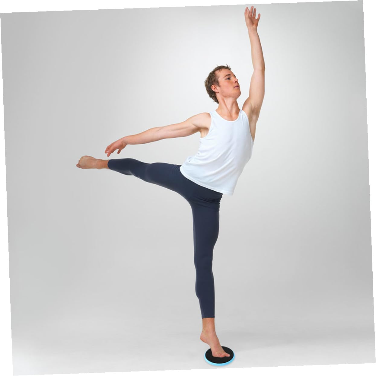 Sosoport Planche Tournante Améliore L'Équilibre pour Danseurs en Nylon Bleu de Ballet et Réduit la Friction, pour Yoga et Exercices d'Équilibre