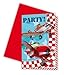 Produktbild 12-teiliges Einladungs-Set * Planes * für Party und Geburtstag von Disney/Pixar // 6 Einladungen Plus 6 Umschläge // Kindergeburtstag Kinder Feier Fete Set