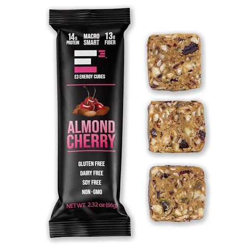 E3 Energy Cubes- Almond Cherry Refrigerated Protein Bars - (66g)