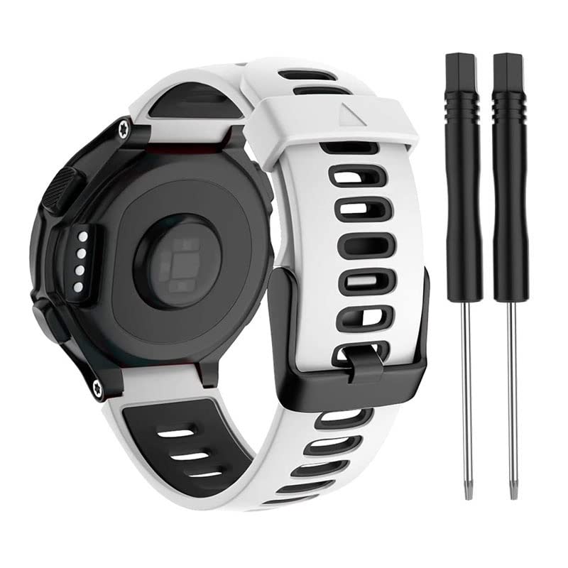 Wtukmo Watch Band For Garmin Forerunner 735XT 735/220/230/235/620/630 Watch Soft Silicone Strap Replacement Sport Watchband Waterpoor (Color : B, Size : For Forerunner 230)