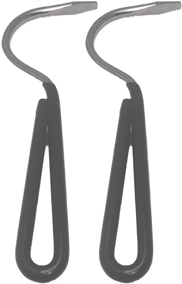 Damron International Classic Farrier-Style Hook-Shaped Hoof Pick for Horse & Equine (2-Pack)