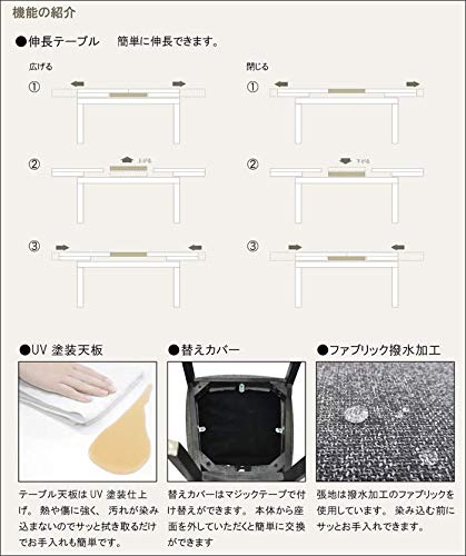 Amazon｜シギヤマ OFT オフト ダイニング7点セット《150伸長テーブル+ 