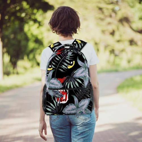 Sac à dos jungle panthère pour sorties de cours et week-end