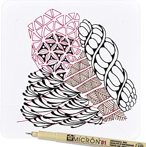 Image of Sakura Pigma 50035 Micron Blister Card Ink Pen Set, Black, 01 6CT