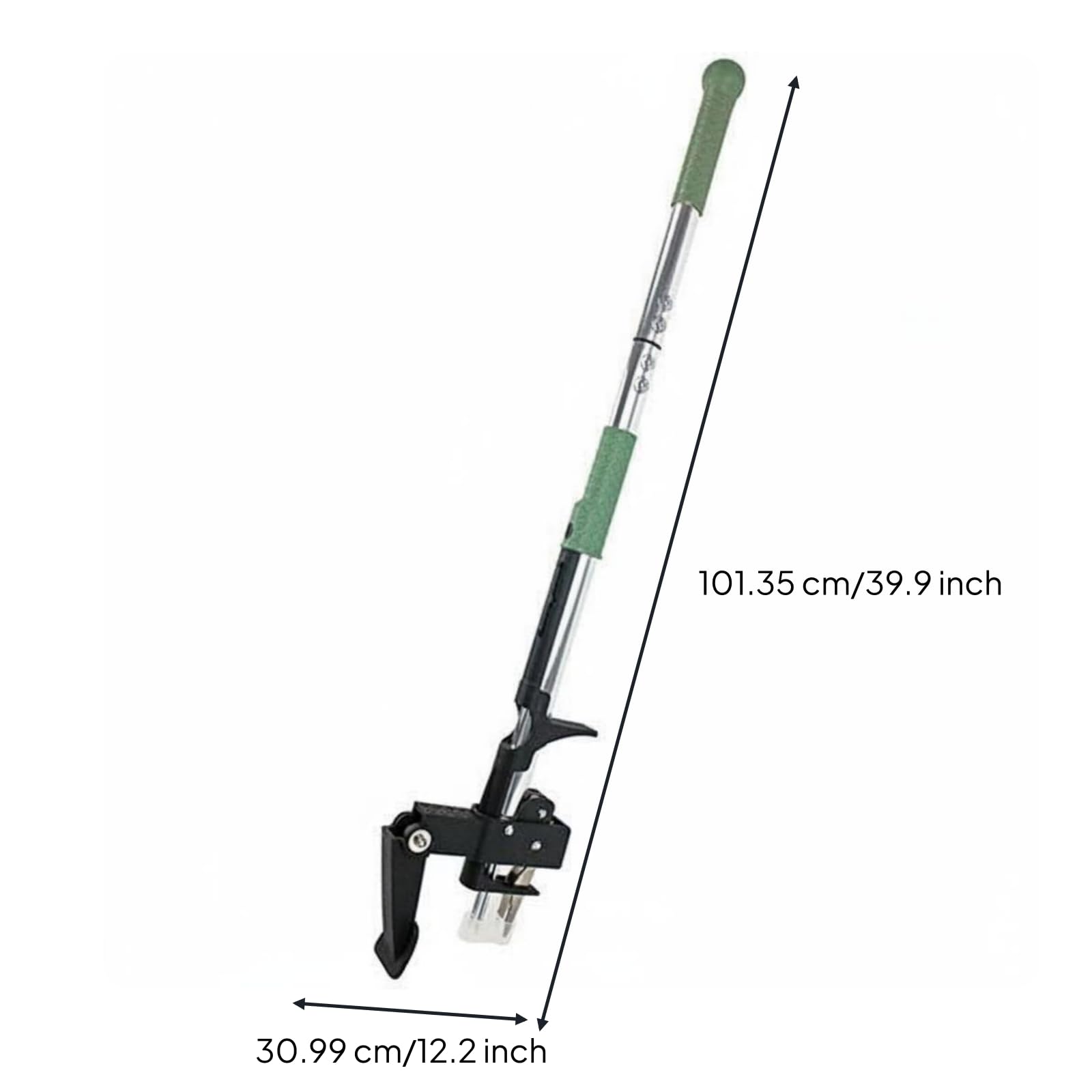 Dreiteiliger Unkrautentferner Leichtes Material Aluminium-Unkrautzieher Ergonomisch Langer Unkrautstecher für Gartenliebhaber, Garten, Rasen