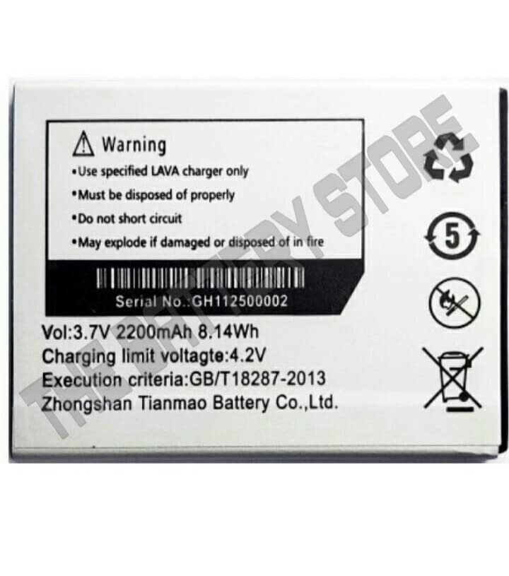 Image of THE BATTERY STORE Orignal LBP12500002 Battery for Lava Z60 Battery with 3 Month Warranty and High Capacity Battery Backup Carefully Check Your Phone Model and Purchase(for Lava LBP12500002)