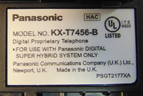 Teléfono Panasonic KX-T7456B con pantalla LCD retroiluminada miniatura 3
