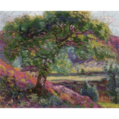 Impression d'art toile paysage arbres 1905 décoration murale salon