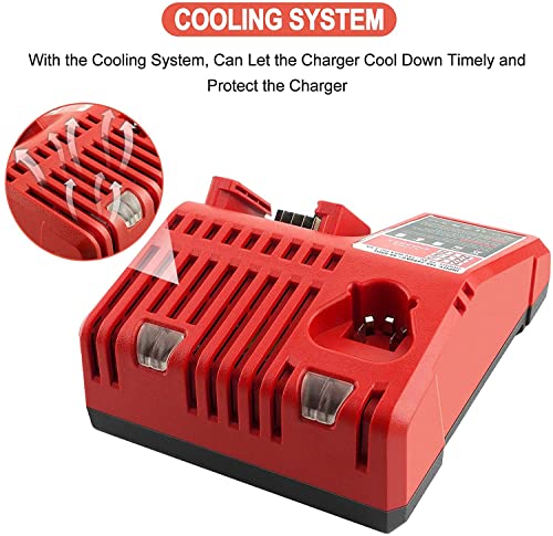 Replacement Rapid Battery Charger For Milwaukee M12 M18 Xc Lithium Ion Battery 48-59-1812 48-11-2420 48-11-1815 48-11-1840 48-11-1841 48-11-1850 Power Tools Batteries #TOP6