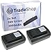 Produktbild 2X Trade-Shop Premium Li-Ion Akku 36V / 3000mAh / 108Wh für Garden Feelings R1S-360-AH-C 36V