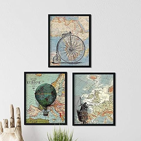Set de Láminas Decorativas de Viajes por el Mundo Nacnic Cover