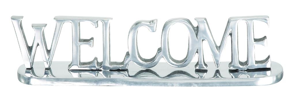Porte-mots aluminium Deco 79 11" W 3" H support menu table 30741