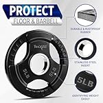 Yes4All Rubber Grip Plates for Barbell, 2-Inch Weight Plates for Weightlifting and Strength Training in Home Gym (Single, Pair and Set) - Image 3