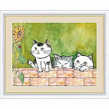 絵画 。手描き【部屋で楽しく遊んでいるかわいい猫たち】 段ボール箱で寝て遊んでいるかわいい猫のセット落書き描画