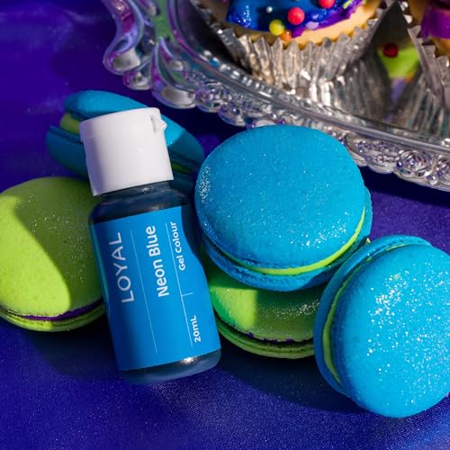 Image of Loyal Gel Food Coloring | Vibrant Color for Buttercream, Fondant, Royal Icing, Gum Paste, Marzipan and Cake Batter | Gel-Based Concentrated Food Dye - 20ml Neon Blue
