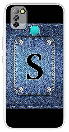 Image of Amazon Brand - Solimo Designer Multicolor Button Jeans Alphabet-S Printed Soft Back Case Mobile Cover for Infinix Smart 5