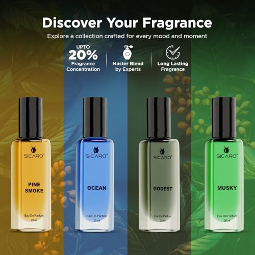 Image of Pack of 4 Perfume Gift Set (20ml Each)