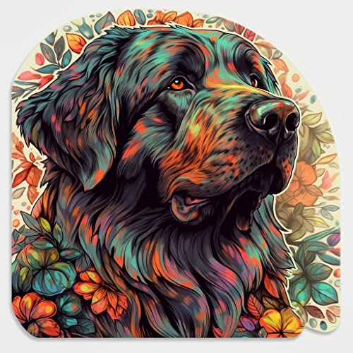 Image of Yoonek Graphics Newfoundland Dog Vinyl Decal Sticker for Car, Laptop, Tumbler, More. #009754-6