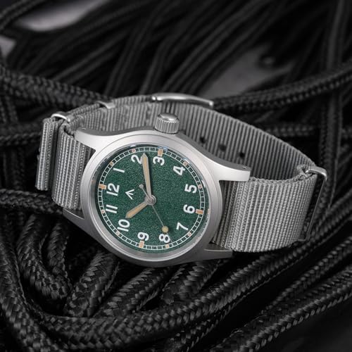 Image of Militado ML12 38mm Mens Watch - Sweep Hand VH31 Mecha-Quartz Movement Domed Sapphire Crystal Quartz Watch C3 Luminous 100M Waterproof