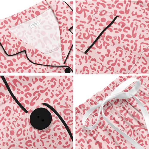 Image of SWOMOG Womens Button Down Pajamas Set Short Sleeve Sleepwear Bride Soft Pj Lounge Sets XS-3XL