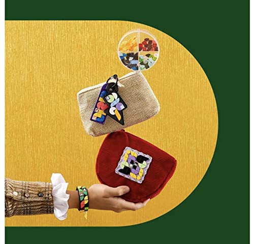 Image of LEGO 41808 DOTS Hogwarts Accessory Set, Harry Potter Toy Jewellery Set with Bracelet, Keychain and Patch, DIY Craft Set for Children