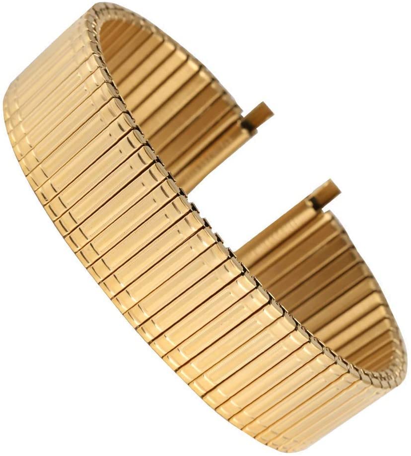 Bracelet de montre en acier inoxydable élastique sans boucle de 16mm à 22mm