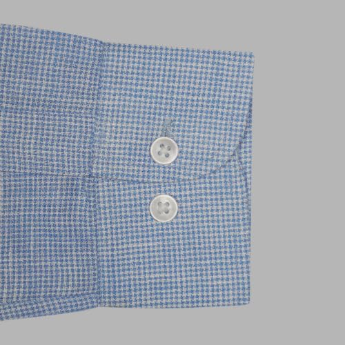 Image of GHPC 100% Cotton Pin Checked Full Sleeves Regular Fit Shirt for Man