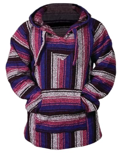 Baja Hoodie Drug Rug Surfer Poncho Pullover Sweater Unisex (as1 alpha xx_l regular regular Maya)