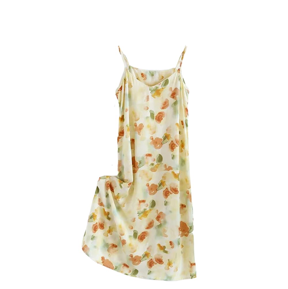Camisón para Mujer - Falda para Dormir De Verano para Mujer, Suave Y Cómoda, Estampada, Ajustada Y Suave, Falda para Dormir para Mujer