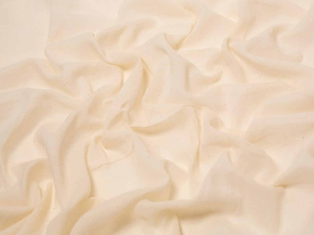Minerva Fire Retardant Muslin Fabric Cream - per metre