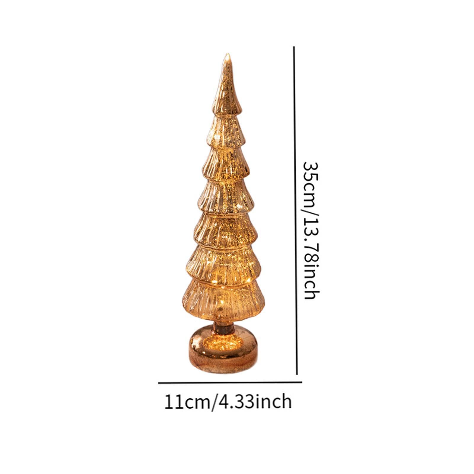 Figura de de Navidad, de Navidad de Mesa, Figura Decorativa de Cristal con Luz para Regalo, Navidad Festiva, Oficina, Sala de Estar, Hogar, L