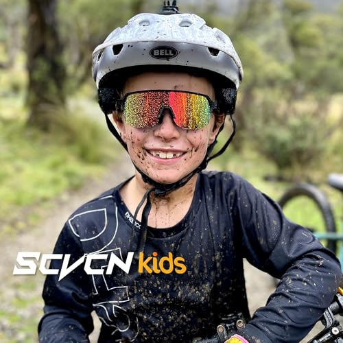 SCVCN Youth Sports Sunglasses for Boys Girls Baseball Cycling Glasses Kids,Lightweight,UV400 Protection, Ages 6–12 S9032 - image 2