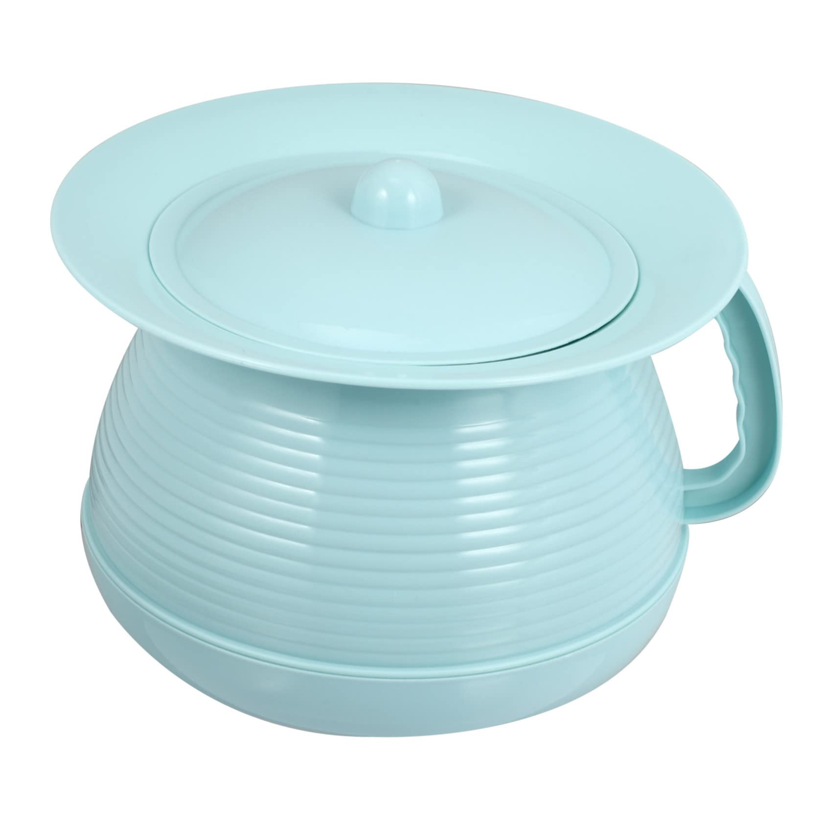 Anneome Thickened Plastic Sputum Toe Potty Bed Pan for Children Adults Urine Pot Lid Easy to Carry