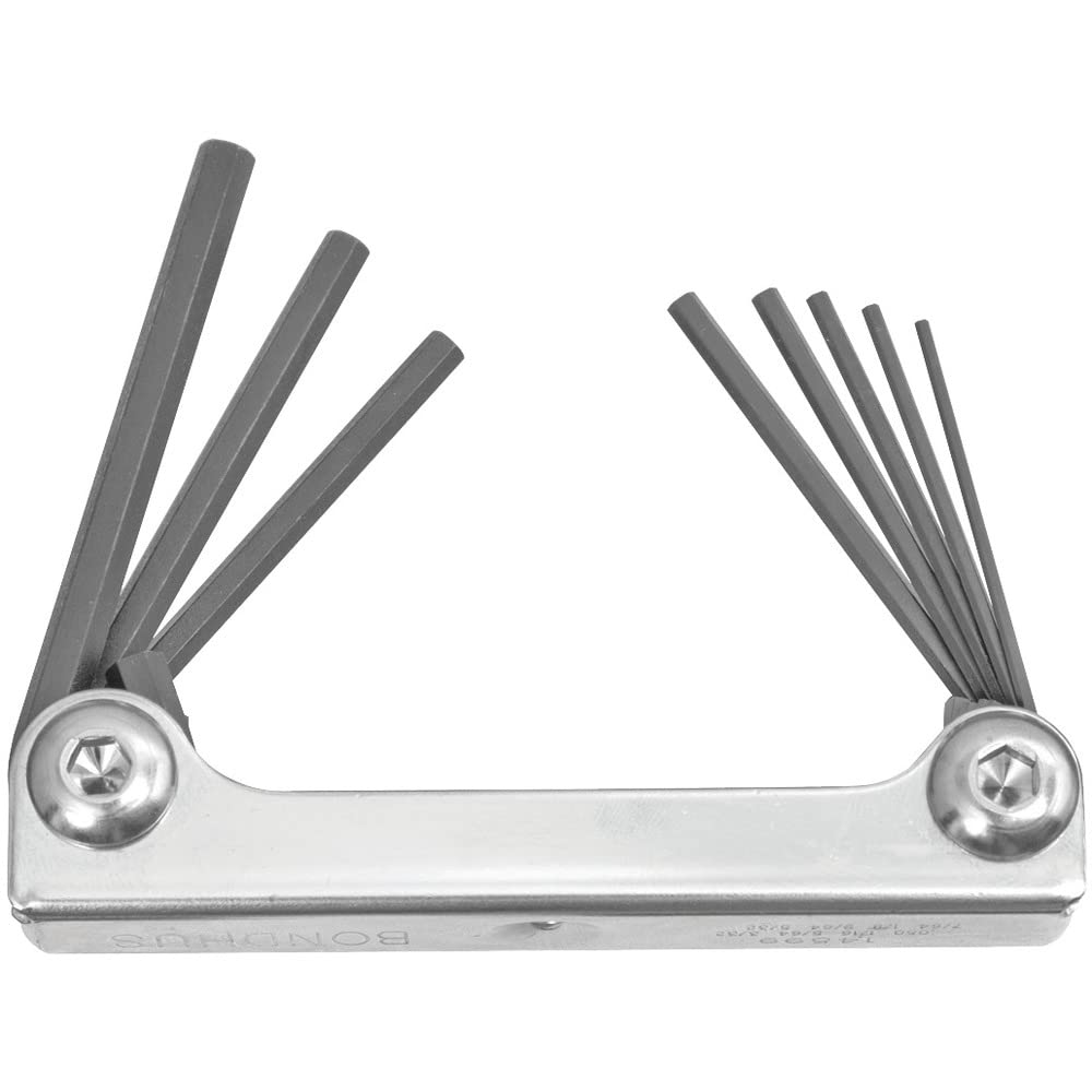 Bondhus hexagonale métal Support pliable mhf8, inch, 8 pièces, 14590