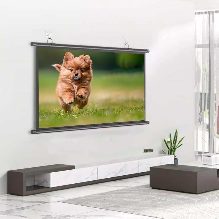 Pantalla de proyector manual 60 pulgadas 16:9 HD para cine en casa