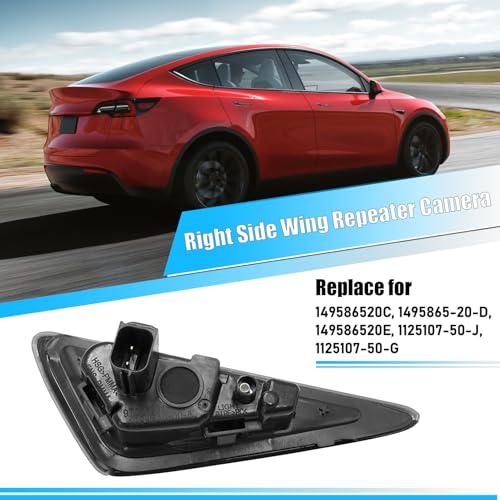 Image of Jaronx for Tesla Right Side Repeater Camera Assembly Model 3 Y 2017-2024 | Right Front Fender Turn Signal Camera Replacement for Tesla, Replace 1495865-20-C (Right)