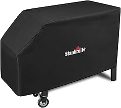 Stanbroil 28" Griddle Cover for Blackstone 2 Burner Grills, 600D Heavy Duty Waterproof Anti-UV Canvas Flat Top BBQ Cover for Blackstone 28" Outdoor Cooking Gas Grill Griddle