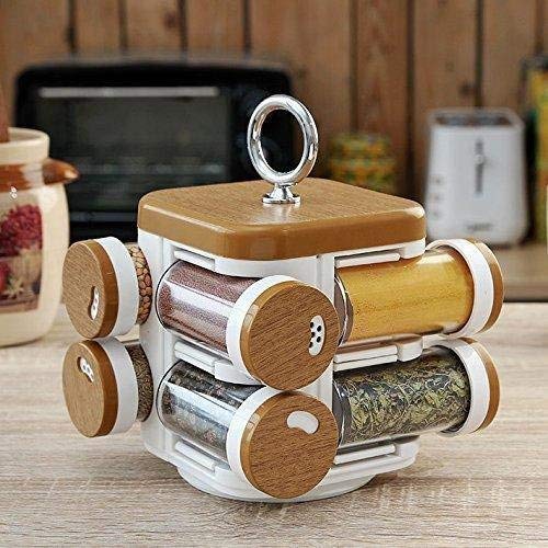 Buy Maxigo 360 Degree Revolving Plastic Pieces Spices Rack?Holder Set