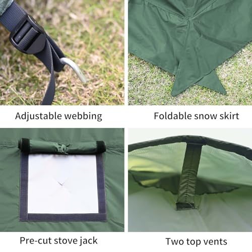 7lb Tipi Hot Tent for Camping