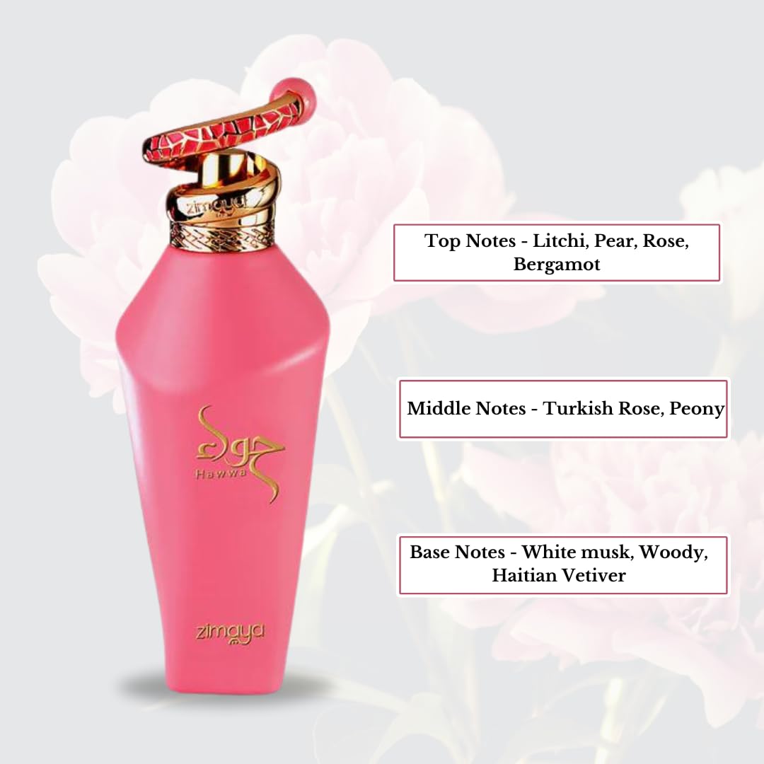 Amazon.com : ZIMAYA Hawwa Red & Hawwa Pink - EDP Spray 100ML (3.4