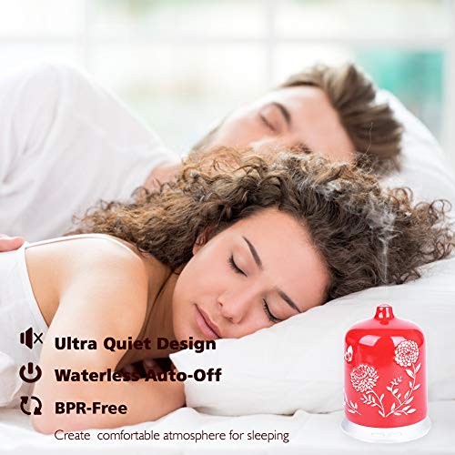 Difusor aromático eléctrico de cerámica 100 ml con tecnología ultrasónica miniatura 5
