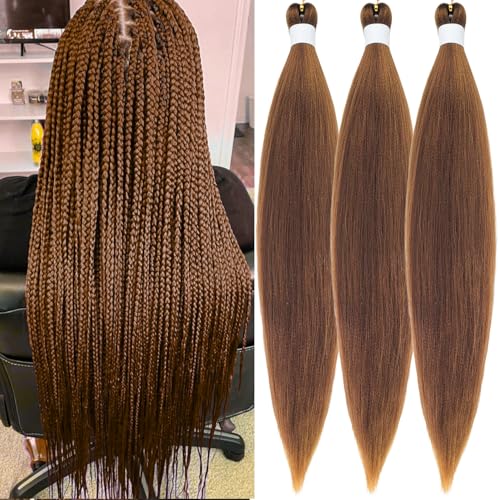 Gozill Brown Braiding Hair Pre stretched 26 inch