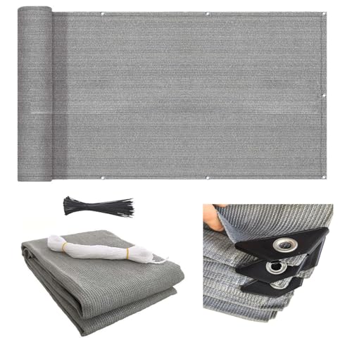NkHui Balcony Privacy Screen,150g/m² Privacy Netting, Weatherproof HDPE Privacy Protector Balcony Cover for Small Swimming Pools Gardens Backyard Deck Patio Balcony Fence Porch